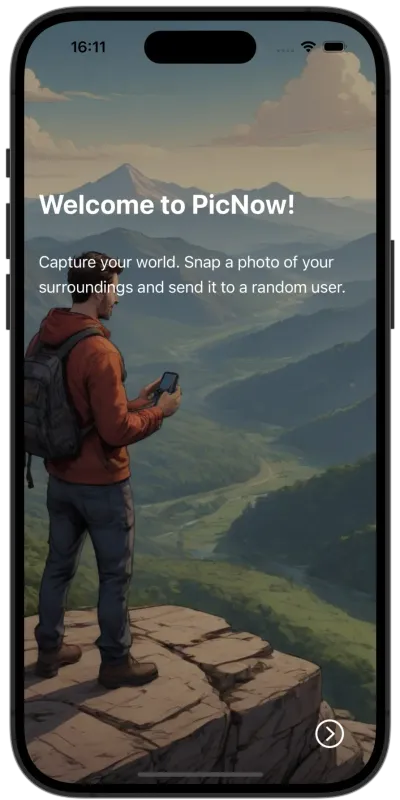 PicNow App Interface